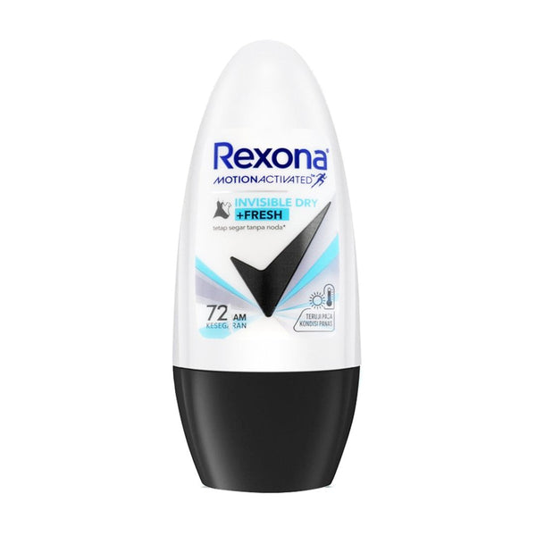 Rexona Invisible Dry + Fresh 72H Freshness Deodorant Roll-on, 45ml - My Vitamin Store