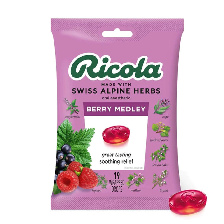 Ricola Berry Medley Cough Drops, 19 Ct - My Vitamin Store
