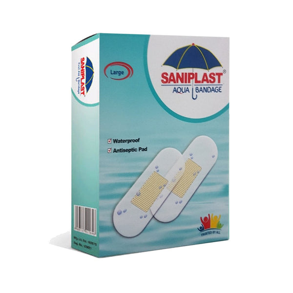 Saniplast Aqua Antiseptic Waterproof Bandage Large, 20 Ct - My Vitamin Store