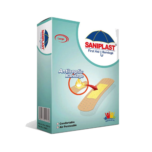 Saniplast First Aid Antiseptic Bandage Large, 20 Ct - My Vitamin Store