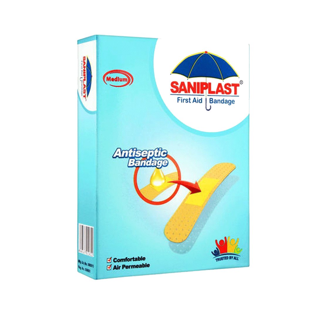 Saniplast First Aid Antiseptic Bandage Medium, 20 Ct - My Vitamin Store