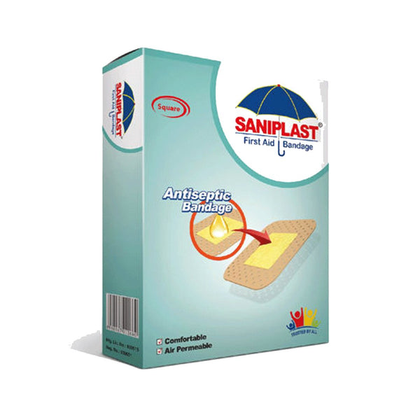 Saniplast First Aid Antiseptic Bandage Square, 20 Ct - My Vitamin Store