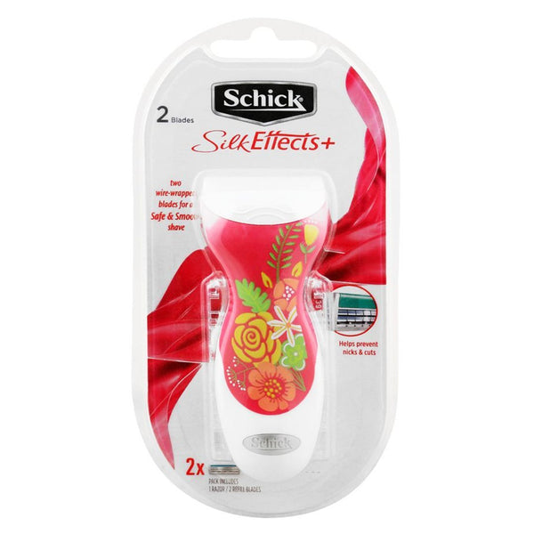 Schick Silk Effects+ Women Razor with 2 Blade Refills - My Vitamin Store