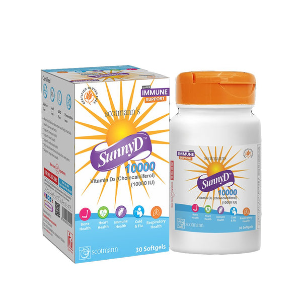 Scotmann SunnyD 10000 (Vitamin D3 10000 IU), 30 Ct - My Vitamin Store