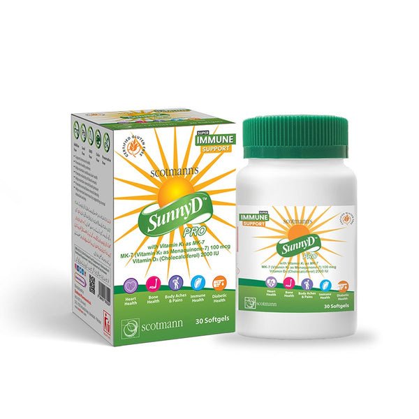 Scotmann SunnyD Pro (Vitamin D3 + K2), 30 Ct - My Vitamin Store