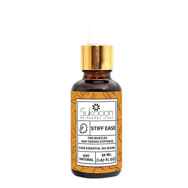 Stiff Ease Essential Oil Blend for Muscles & Tissues Stiffness, 30ml - Sukooon - My Vitamin Store