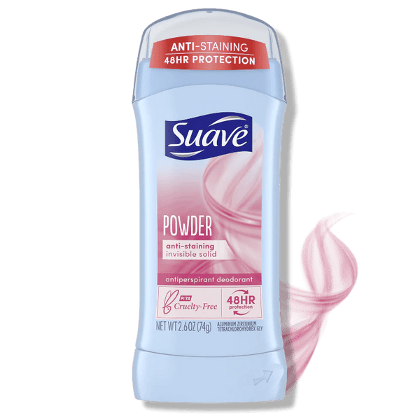 Suave Powder Anti-Staining Invisible Solid Deodorant Stick, 74g - My Vitamin Store