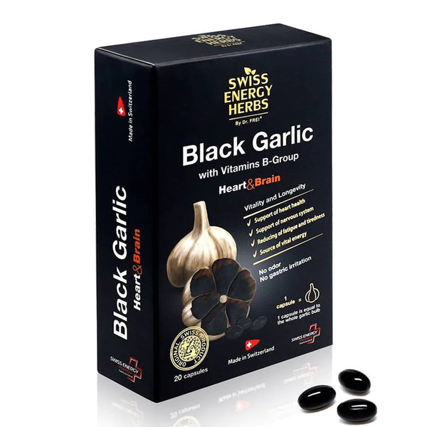 Swiss Energy Black Garlic, 20 Ct - My Vitamin Store