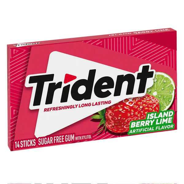 Trident Island Berry Lime Sugar Free Chewing Gum - My Vitamin Store