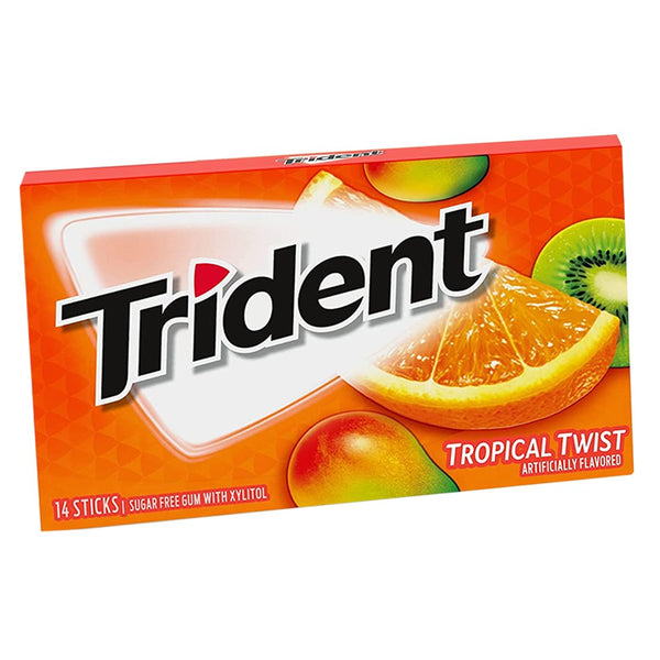 Trident Tropical Twist Flavor Chewing Gum - My Vitamin Store