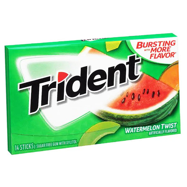 Trident Watermelon Twist Sugar Free Chewing Gum - My Vitamin Store