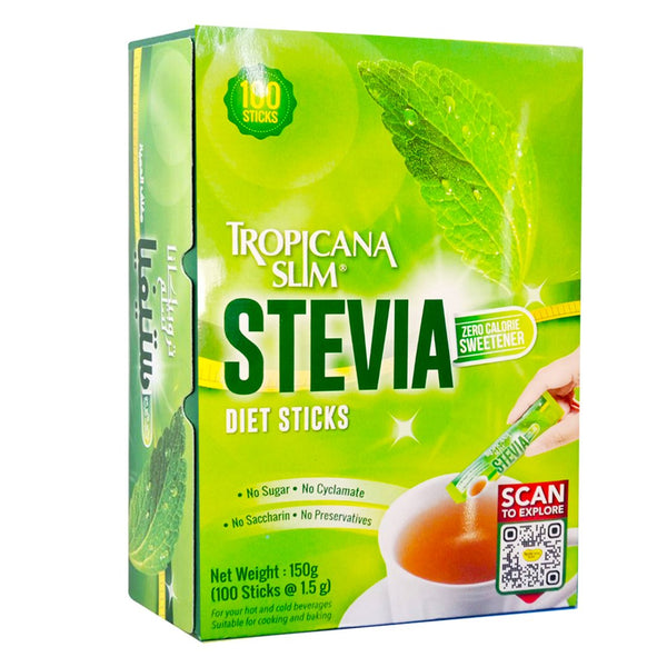 Tropicana Slim Stevia Diet Zero Calorie Sweetener Sticks, 100 Ct - My Vitamin Store