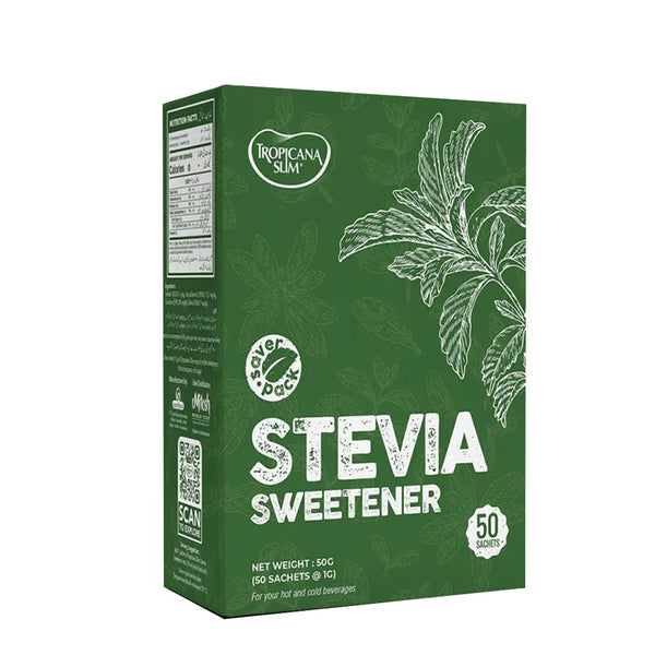 Tropicana Slim Stevia Sweetener Sachet, 50 Ct - My Vitamin Store