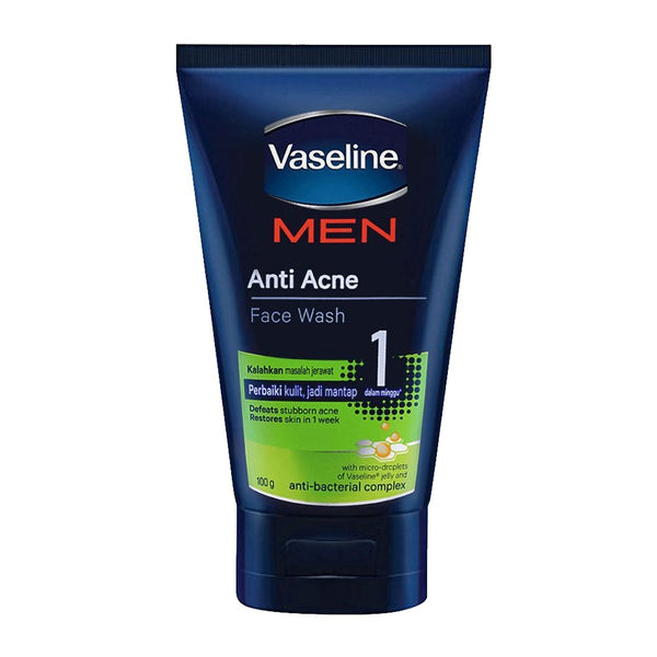 Vaseline Men Anti Acne Face Wash, 100g - My Vitamin Store