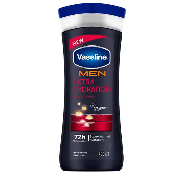 Vaseline Men Extra Hydration 72H Body Lotion, 400ml - My Vitamin Store