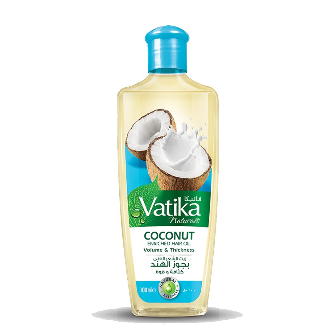 Vatika Naturals Coconut Enriched Volume & Thickness Hair Oil, 100ml - My Vitamin Store