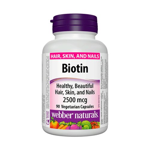 Webber Naturals Biotin 2500 mcg, 90 Ct - My Vitamin Store