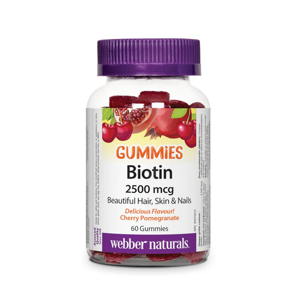 Webber Naturals Biotin Gummies 2500 mcg, 60 Ct - My Vitamin Store