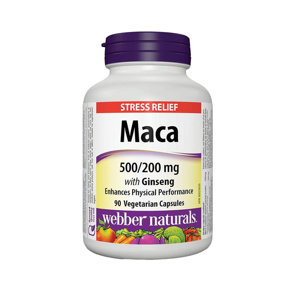 Webber Naturals Maca with Ginseng for Men Vitality, 90 Ct - My Vitamin Store