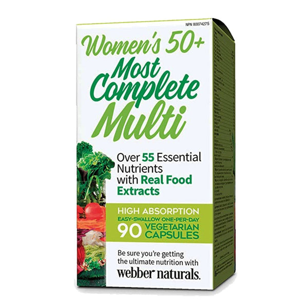 Webber Naturals Women's 50+ Most Complete Multi, 90 Ct - My Vitamin Store