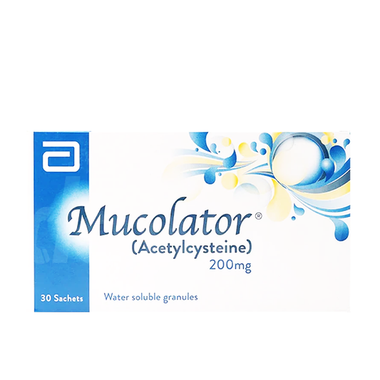 Abbott Mucolator Sachet 200mg, 30 Ct