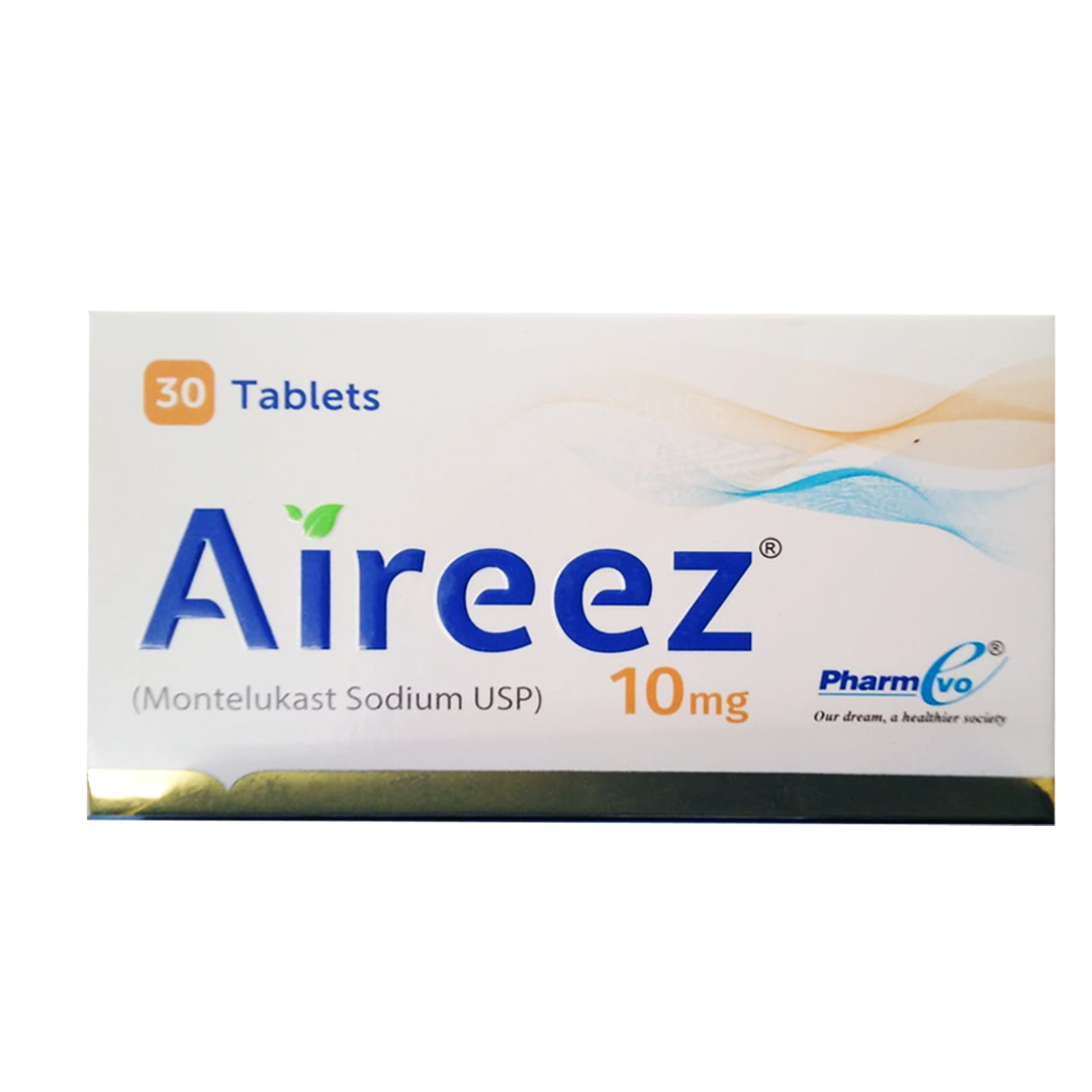 Aireez (Montelukast) 10mg, 30 Ct - PharmEvo