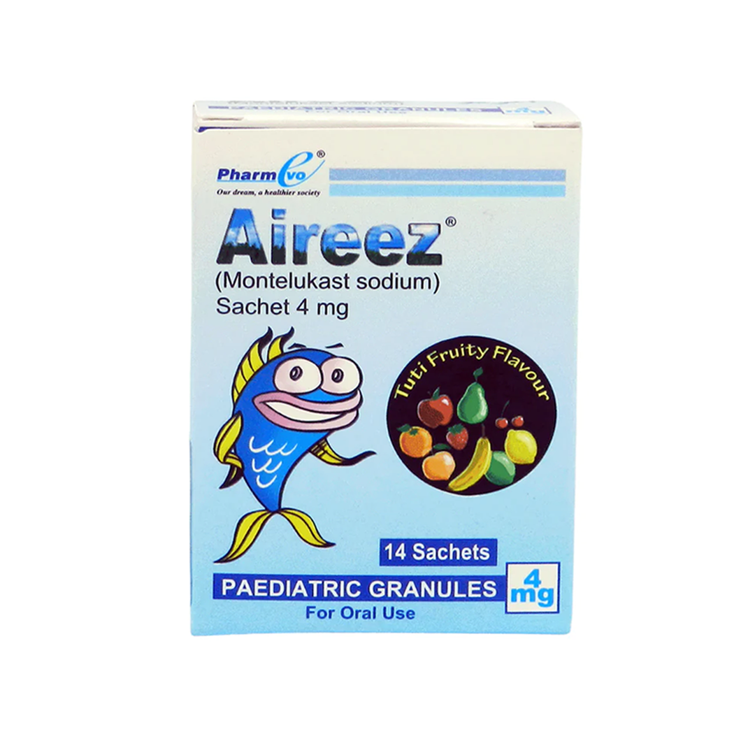 Aireez (Montelukast) Sachet 4mg, 14 Ct - PharmEvo