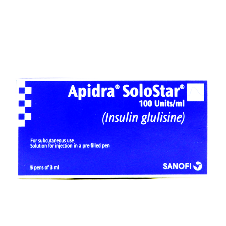 Buy Sanofi Apidra Solostar (Insulin glargine) Injection 100ml - Online ...