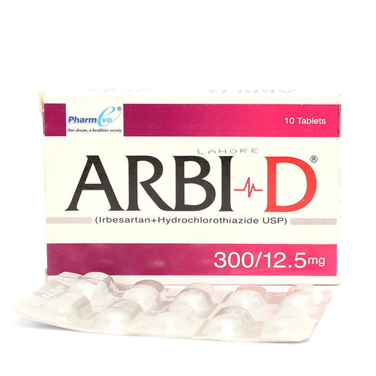 Arbi-D 300mg/12.5mg Tablets, 10 Ct - PharmEvo
