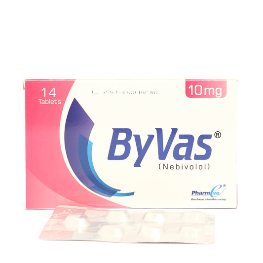 Byvas Tablet 10mg, 14 Ct - PharmEvo