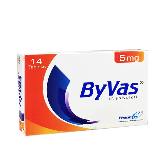 Byvas Tablet 5mg, 14 Ct - PharmEvo