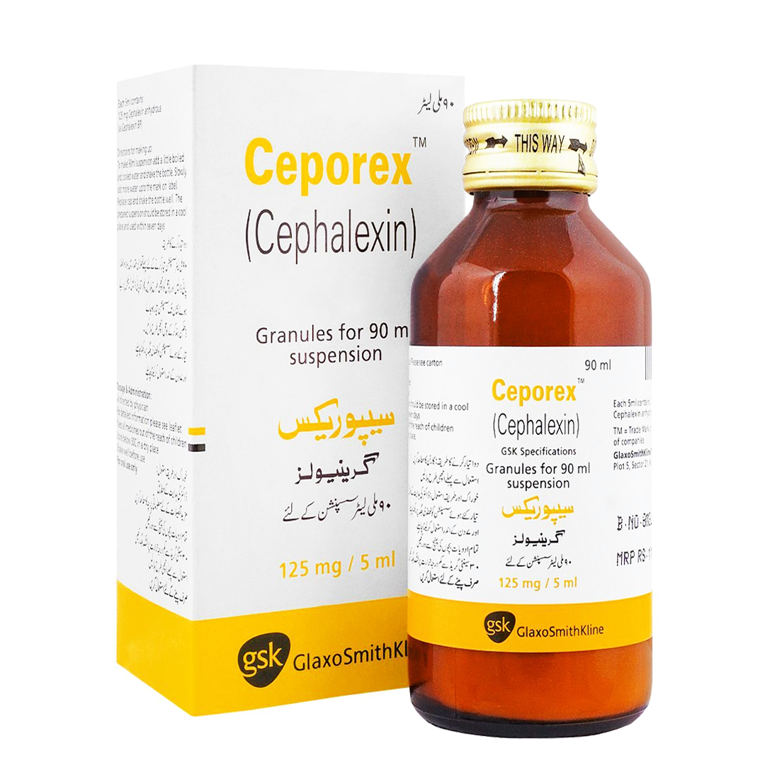 Ceporex (Cephalexin) Suspension 125mg, 90ml - GSK