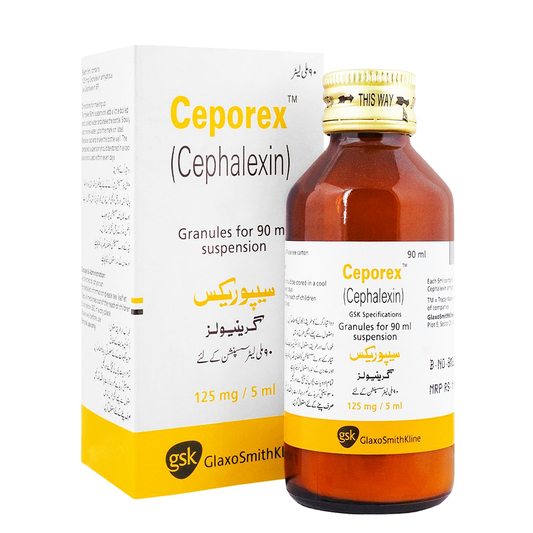 Ceporex (Cephalexin) Suspension 125mg, 90ml - GSK