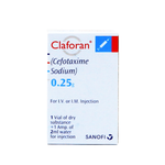 Sanofi Claforan (Cefotaxime) Injection, 0.25g
