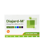 Diajard-M (Empagliflozin/Metformin) 5mg/1000mg Tablets, 14 Ct - Highnoon
