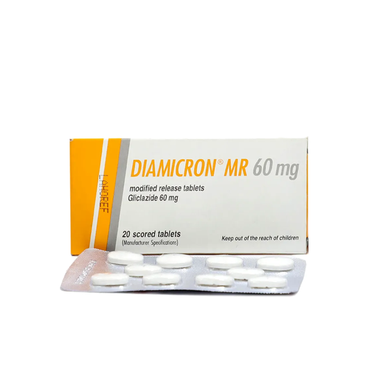 Diamicron MR Tablet 60mg, 20 Ct - Servier