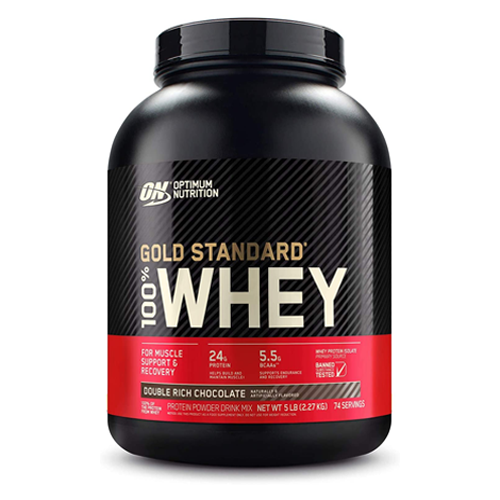Optimum Nutrition Gold Standard 100% Whey Protein, Double Rich Chocolate (5 lbs)