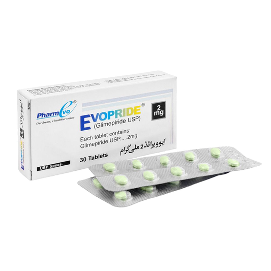 Evopride Tablet 2mg, 30 Ct - PharmEvo