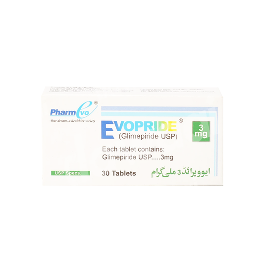 Evopride Tablet 3mg, 30 Ct - PharmEvo