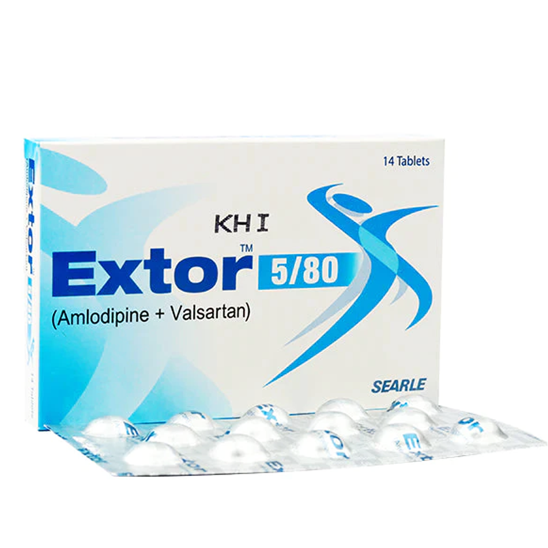 Extor (Amlodipine/Valsartan) 5/80mg, 14 Ct by Searle Online in Pakistan ...