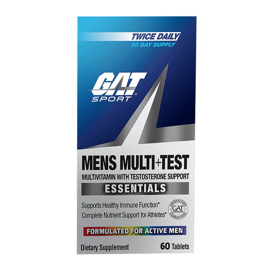 GAT Sport Mens Multi+Test Multivitamin With Testosterone Support Essentials, 60 Ct