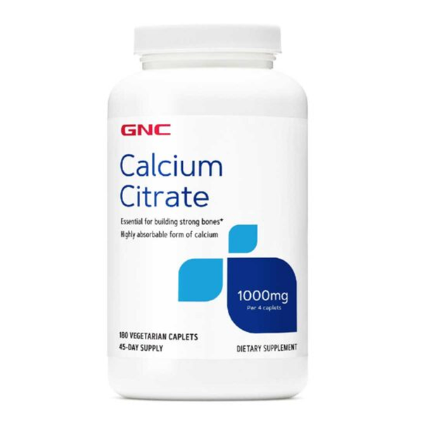GNC Calcium Citrate 1000mg, 180 Ct