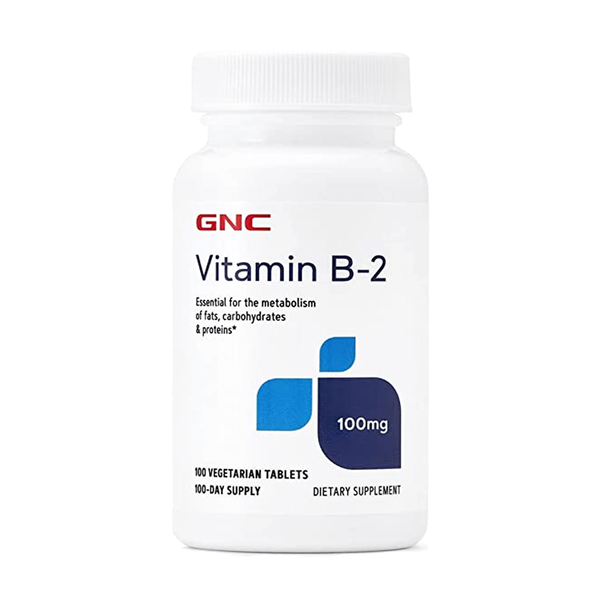 GNC Vitamin B-2 100mg, 100 Ct