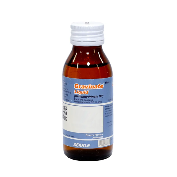 Gravinate (Dimenhydrinate) Liquid, 60 ml by Searle Online in Pakistan ...