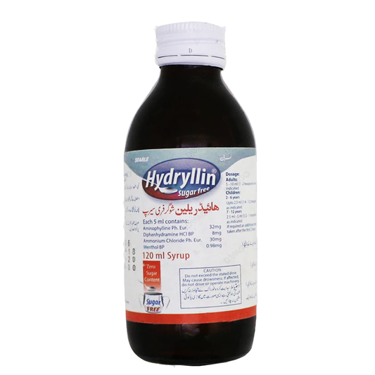Hydryllin Sugar Free Syrup, 120 ml