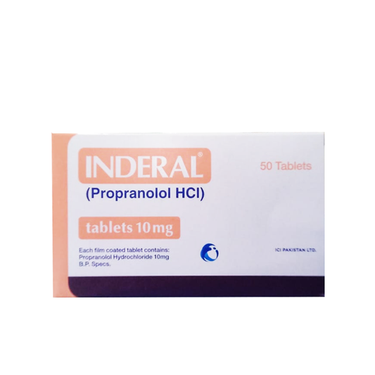 Inderal Tablet 10mg, 50 Ct - LCI