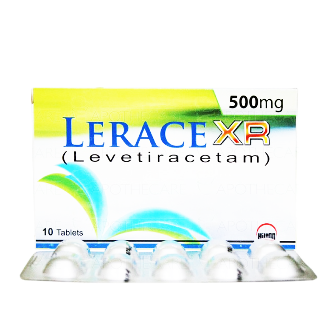 Lerace XR (Levetiracetam) 500mg, 10 Ct - Hilton
