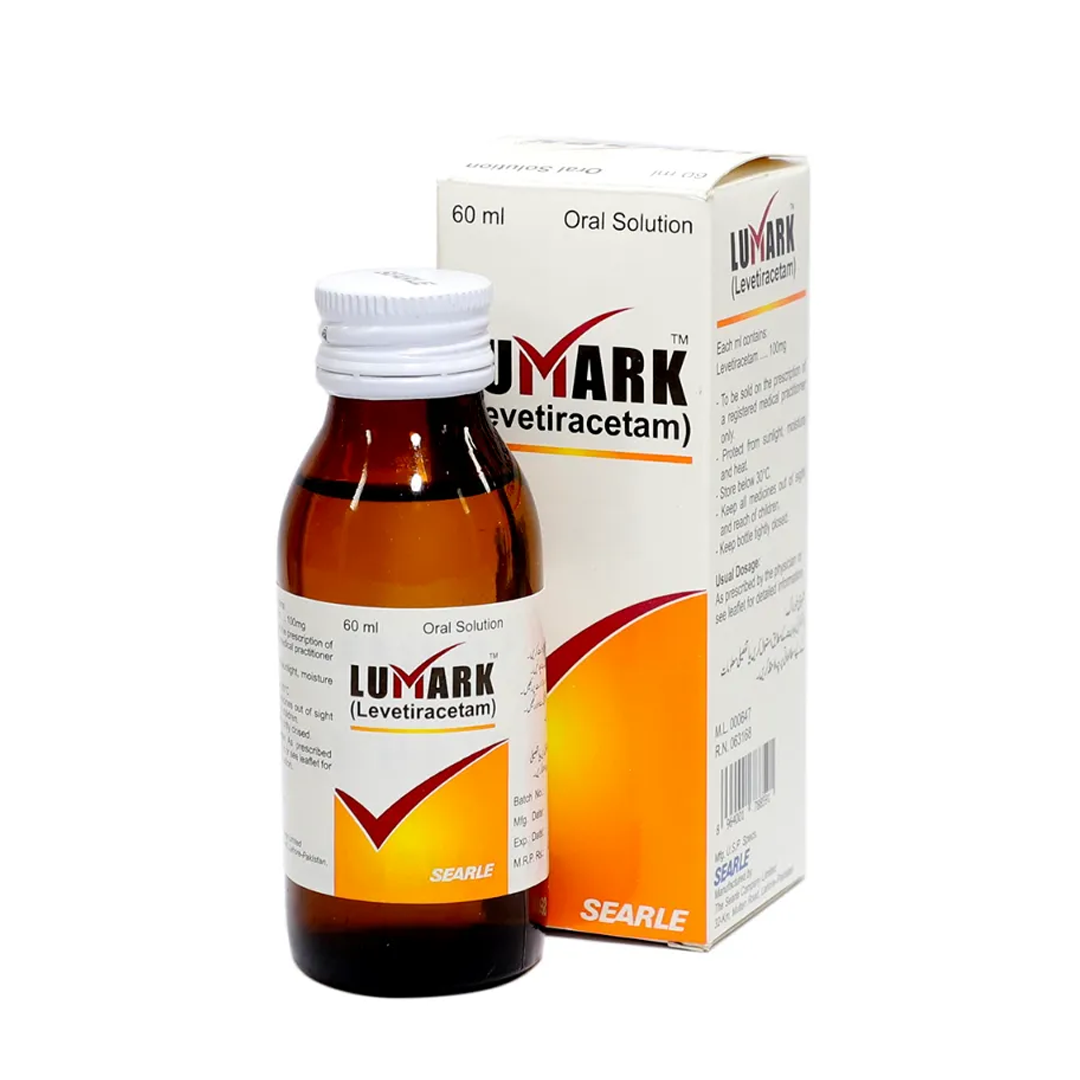 Lumark (Levetiracetam) Oral Syrup 100mg, 60ml - Searle