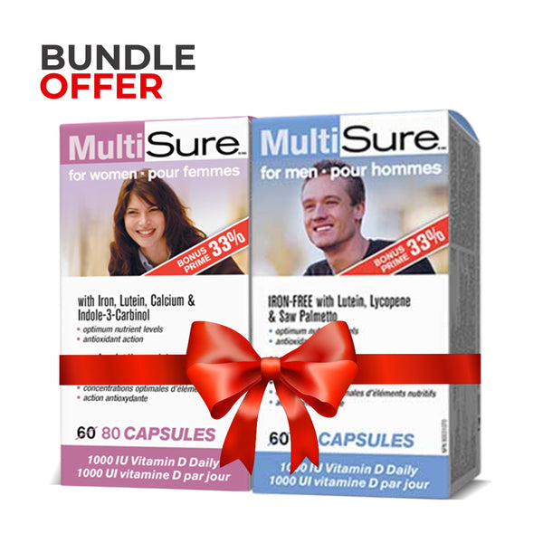 Bundle Pack - Webber Naturals MultiSure For Women + MultiSure For Men