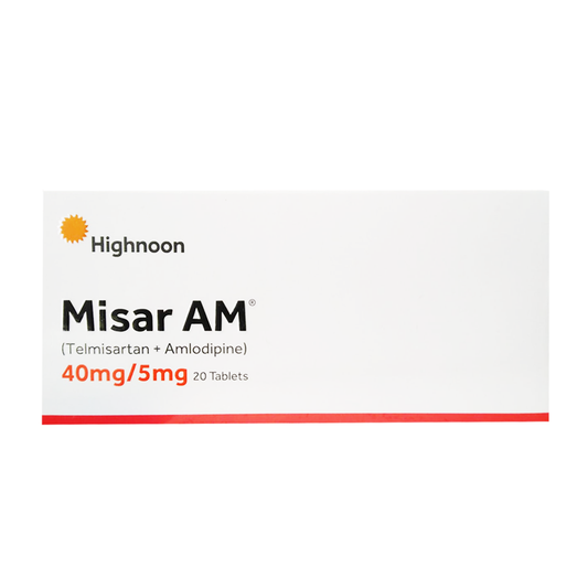 Misar AM 40mg/5mg Tablets, 20 Ct - Highnoon